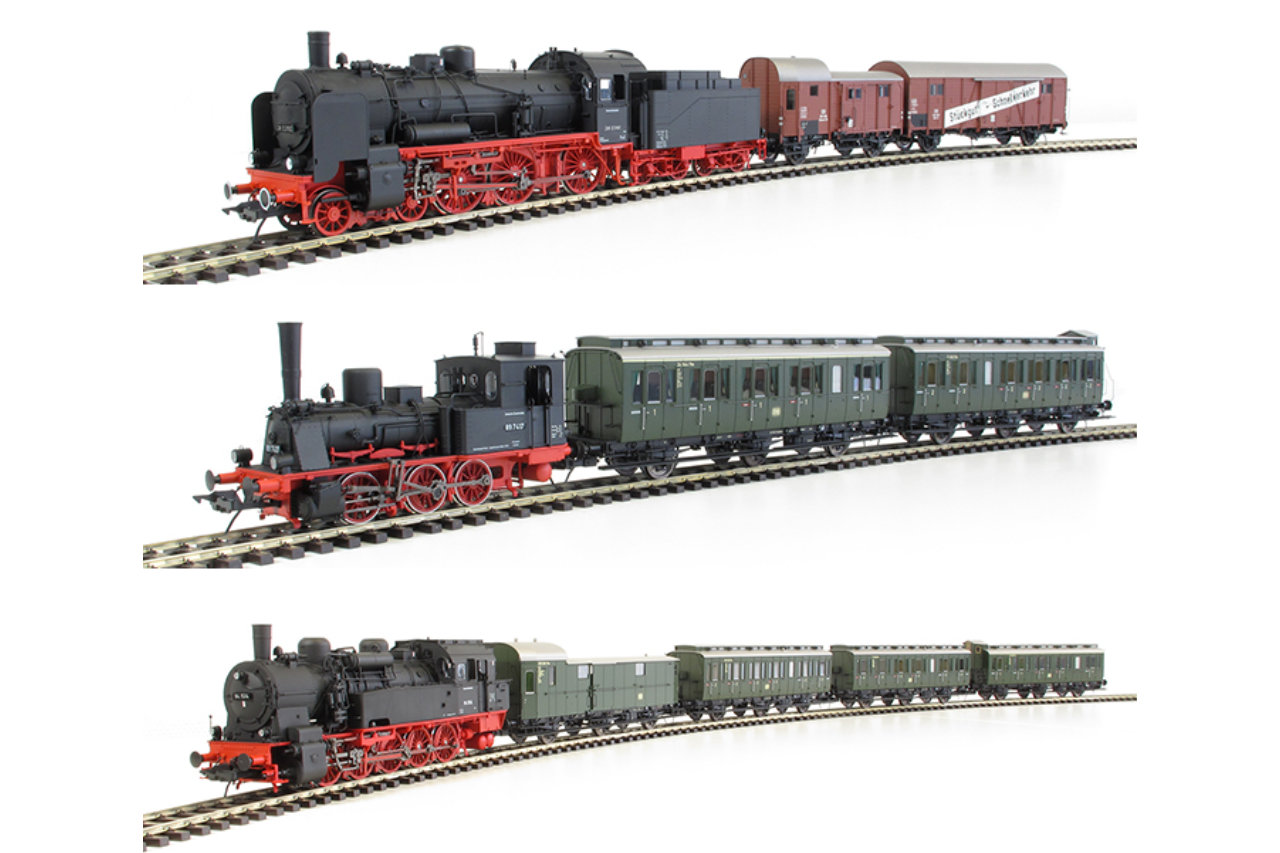 Lenz 43210-01 - Zug-Set BR 01 178 DB IIIa mit 3 FernzugWagen - Spur 0