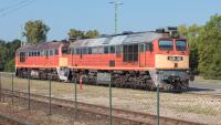 Diesellokomotive MÁV M62 628 Szergej in Balatonfüred Ungarn