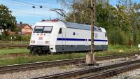 Elektrolokomotive DB 101 057-8 in Freilassing Deutsche Bahn