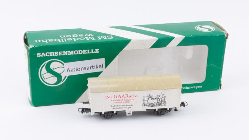 Sachsenmodelle Werbewagen H0 1:87 zweiachsiger Güterwagen 18506